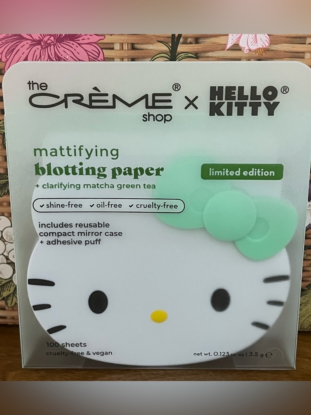 The Creme Shop Hello Kitty Compact Mirror & Blotting Paper Limited Edition NEW